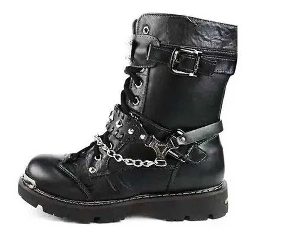 Chain × Skulls × Streetwear Punk Rivet Chain Shoe… - image 4