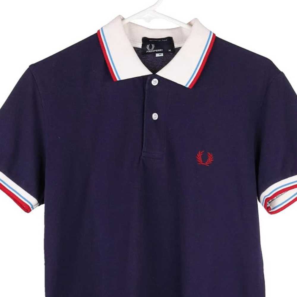 Fred Perry Polo Shirt - Medium Navy Cotton - image 3