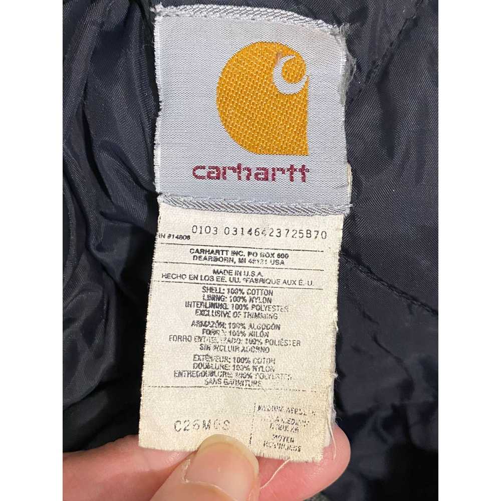 Carhartt VTG Carhartt C26MOS Quilt Lined Sandston… - image 3