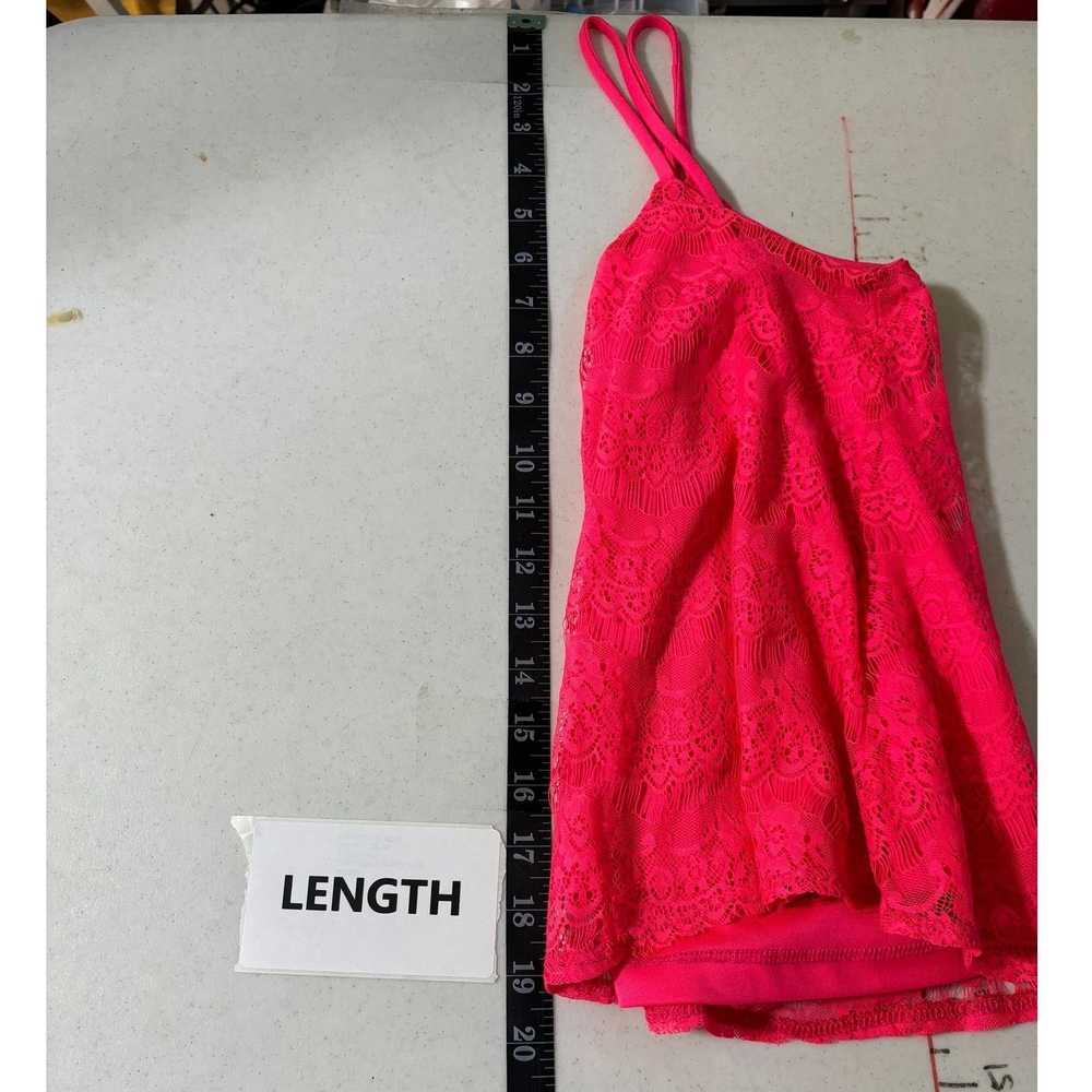 Other Charlotte Russe Hot Pink Lace Crop Top Size… - image 7