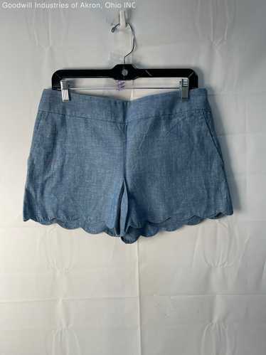 NWT Loft 'The Riviera Short' Women's Scalloped Blu