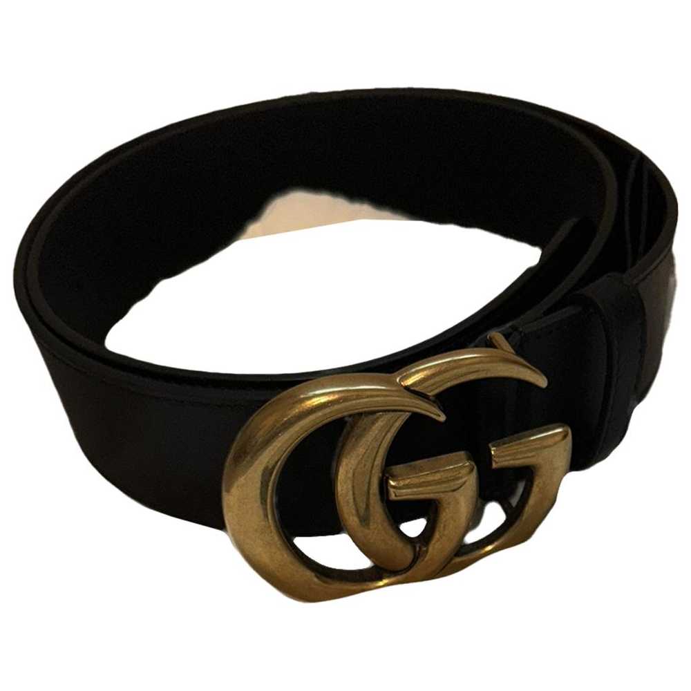 Gucci Gg Buckle leather belt - image 1