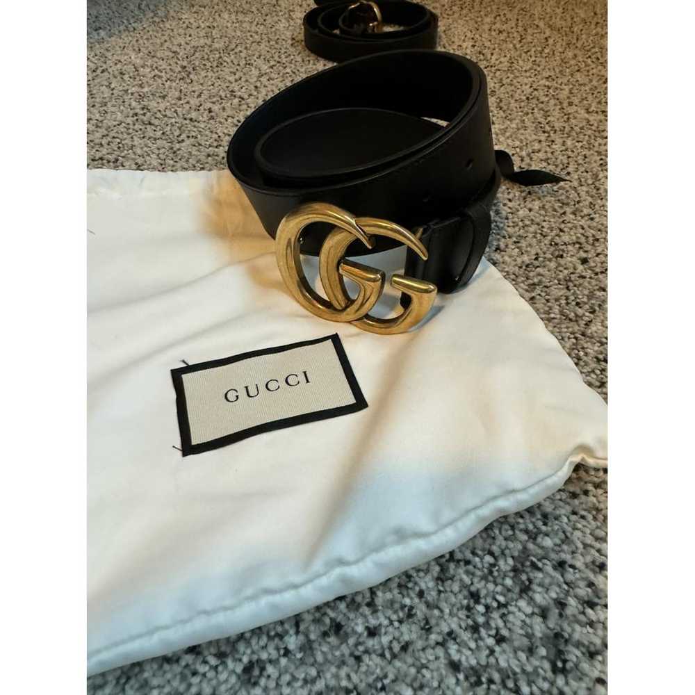 Gucci Gg Buckle leather belt - image 4