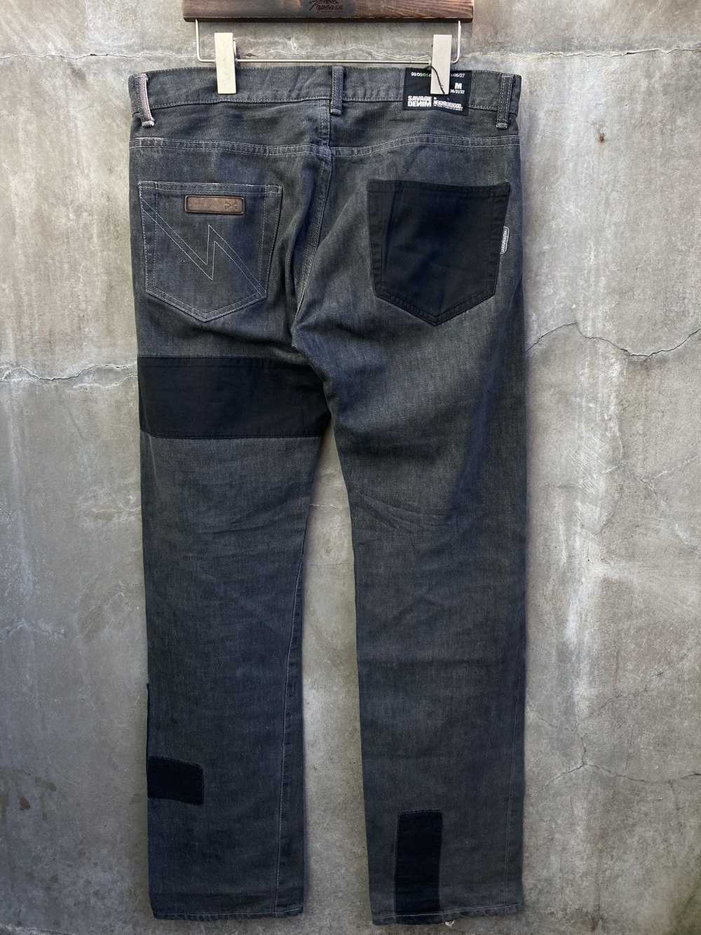 Neighborhood Savage Patchwork Denim Jeans - image 2