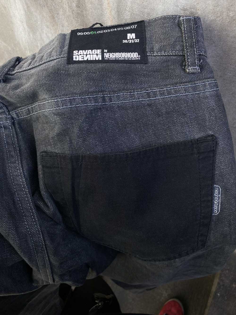 Neighborhood Savage Patchwork Denim Jeans - image 6