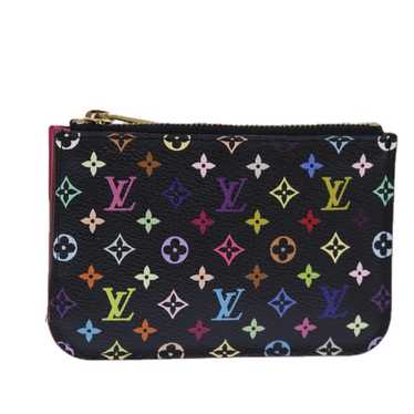 Louis Vuitton Pochette Clés Black Canvas Wallet (… - image 1