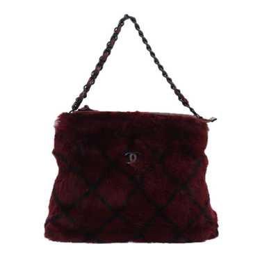 Chanel Red Fur Handbag (Pre-Owned) - image 1