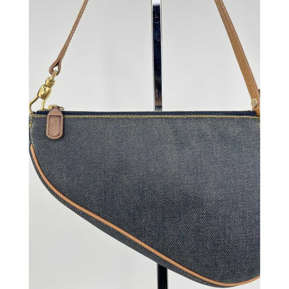 Dior Saddle vintage Classic cloth handbag - image 2