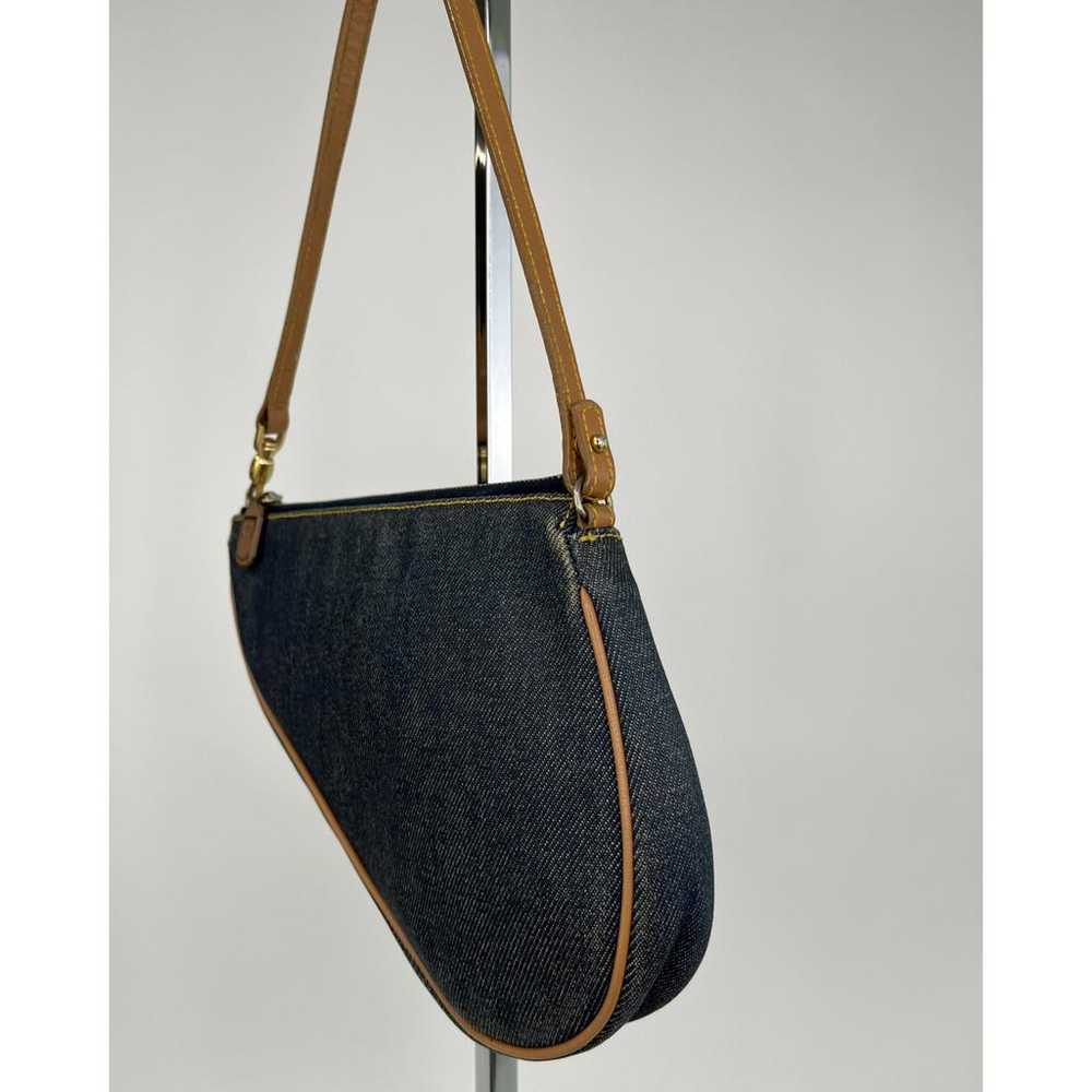 Dior Saddle vintage Classic cloth handbag - image 4