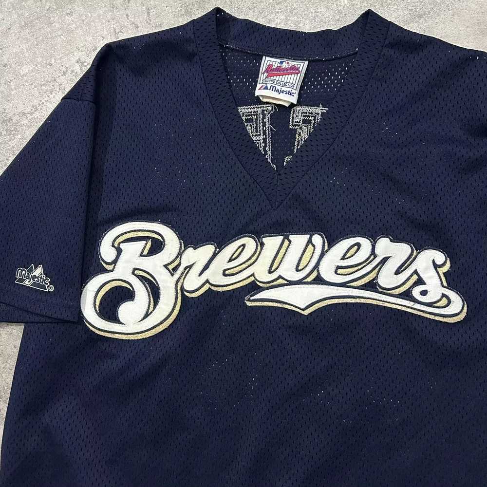 MLB × Majestic × Vintage MILWAUKEE BREWERS BEN SH… - image 4