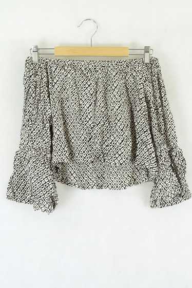 Stone Cold Fox Black And White Cropped Top O/S by 