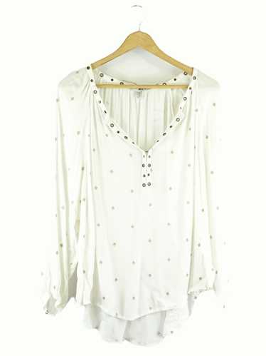 Society Amuse White And Gold Top XS by Reluv Cloth