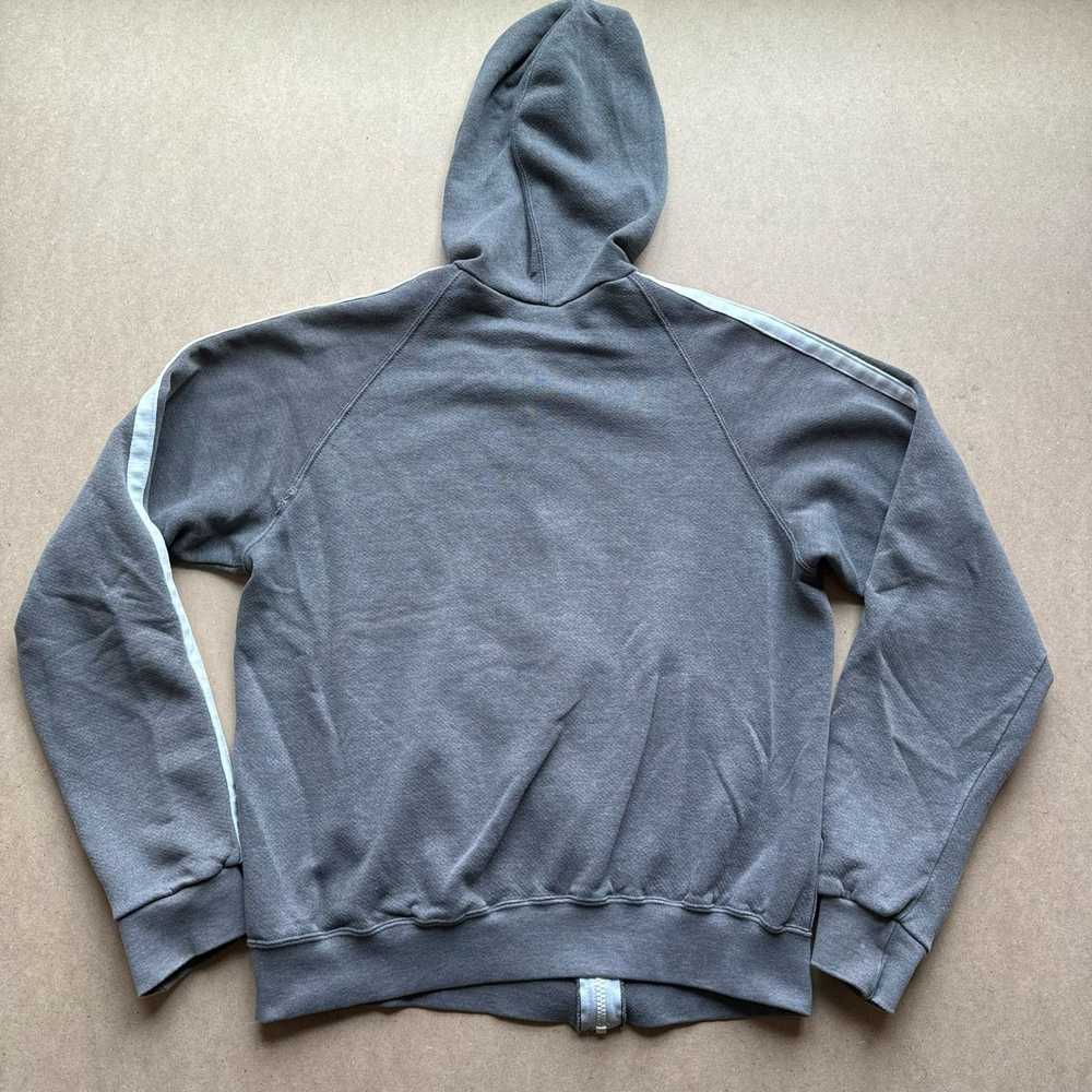 Nike Vintage 90s Y2k Nike Grey Faded Zip Up Hoodi… - image 2