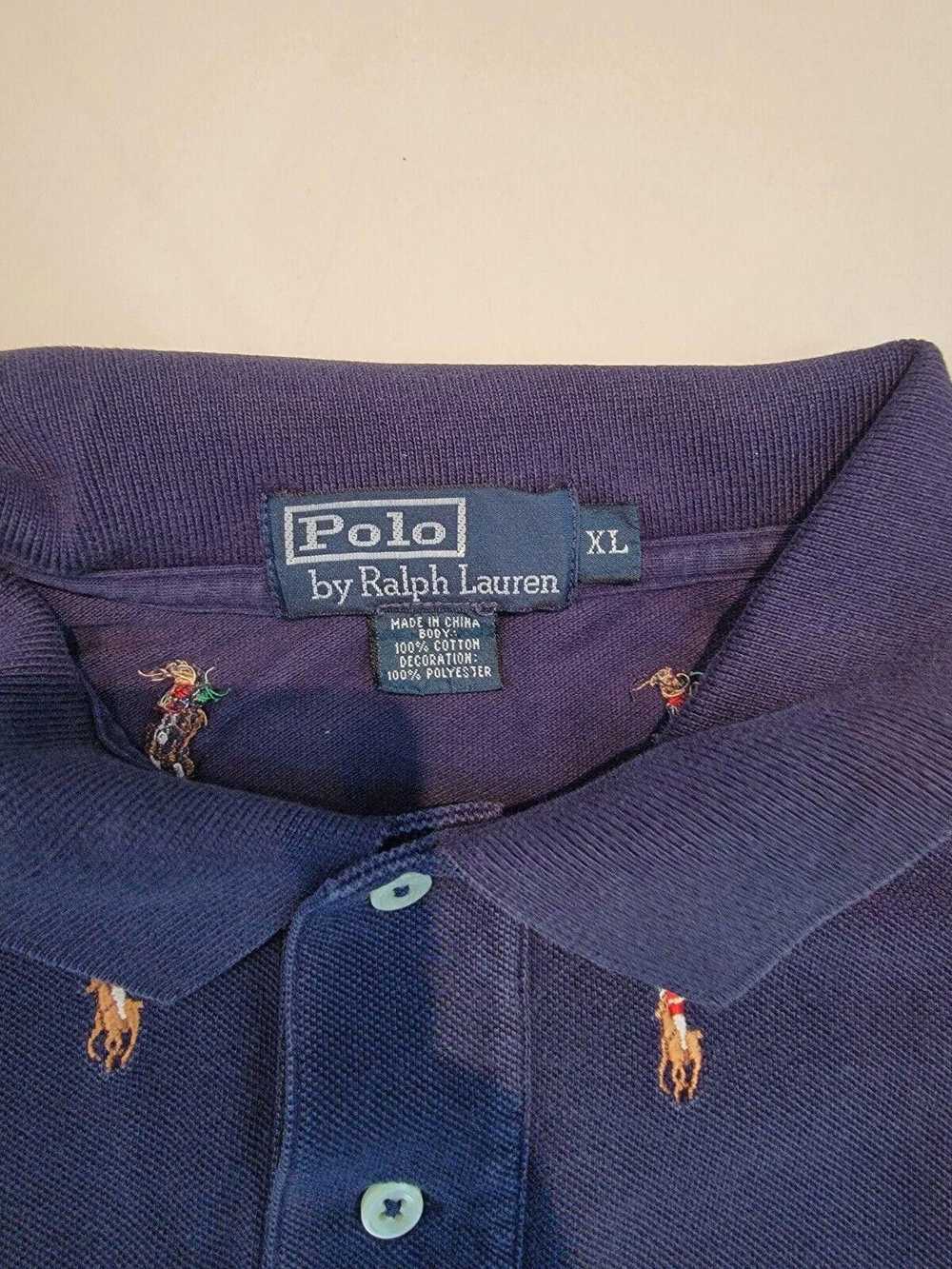 Polo Ralph Lauren Vintage Polo Shirt XL Ralph Lau… - image 5