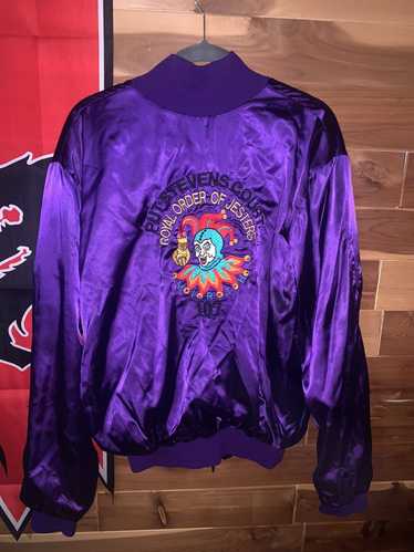 Other × Streetwear × Vintage Purple Satin Bomber J