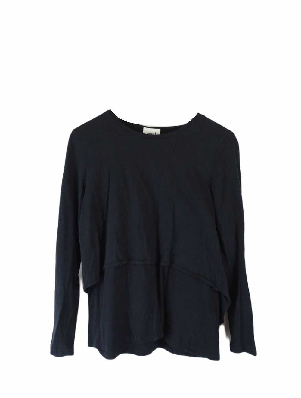 Seed Heritage Black Longsleeve Top S by Reluv Clo… - image 1