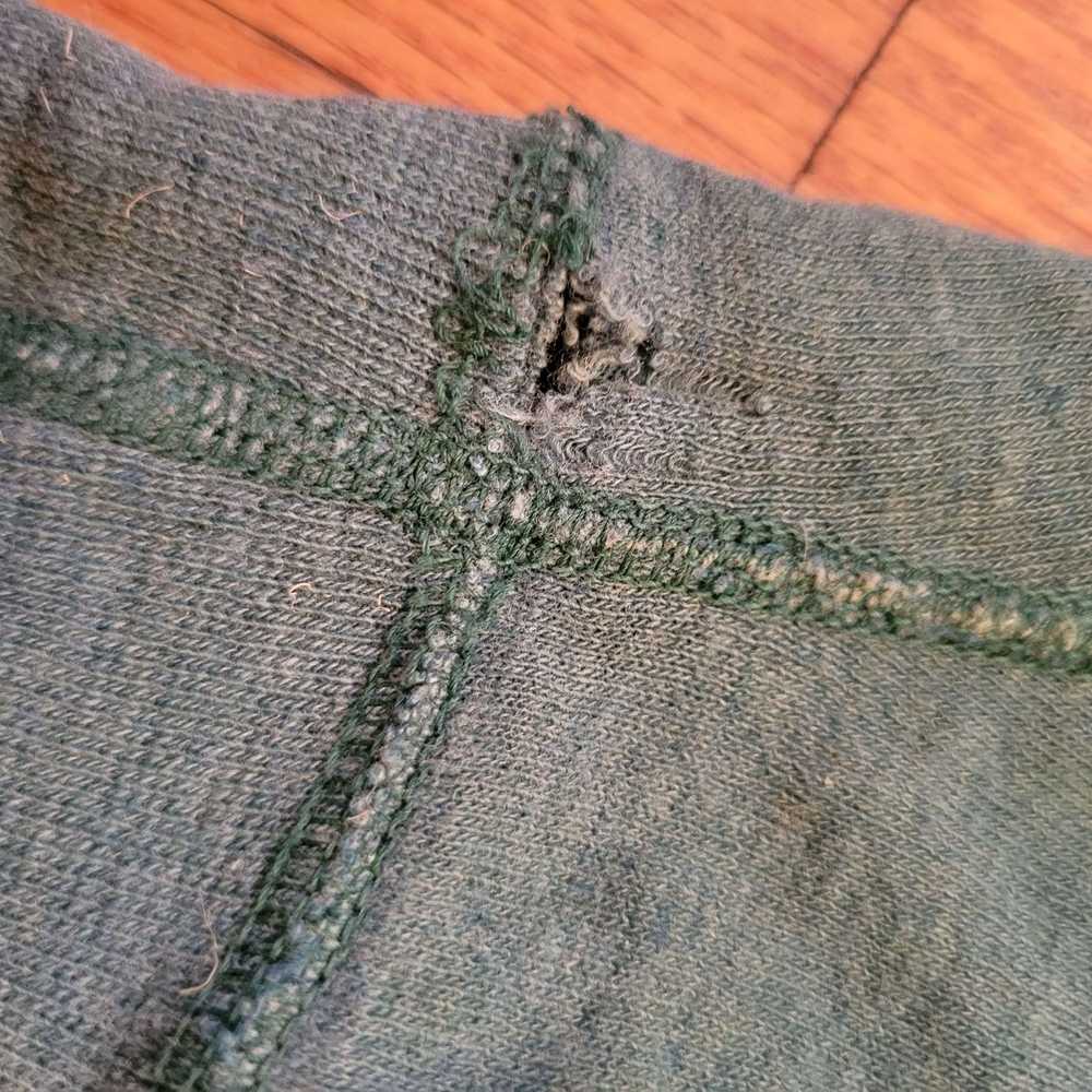 L.L. Bean LL Bean Mens XL Shirt Wool Blend Green … - image 8