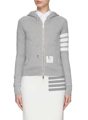 Thom Browne o1s22i1n0924 4-Bar Hoodie in Grey