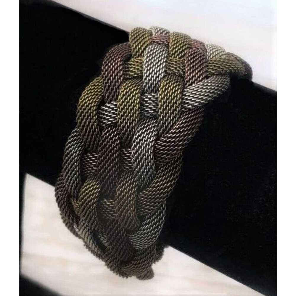 Other Vintage Bracelet / Bangle Multi Tone Woven … - image 1