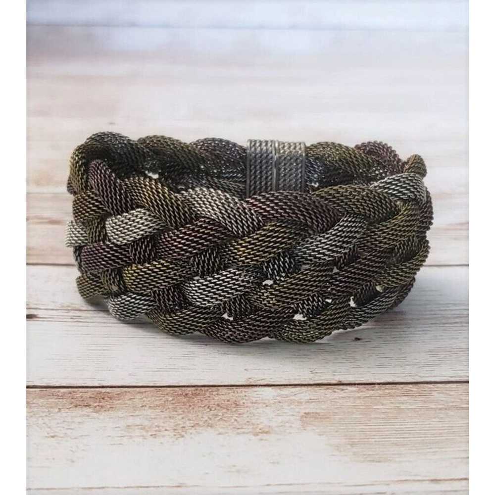 Other Vintage Bracelet / Bangle Multi Tone Woven … - image 2