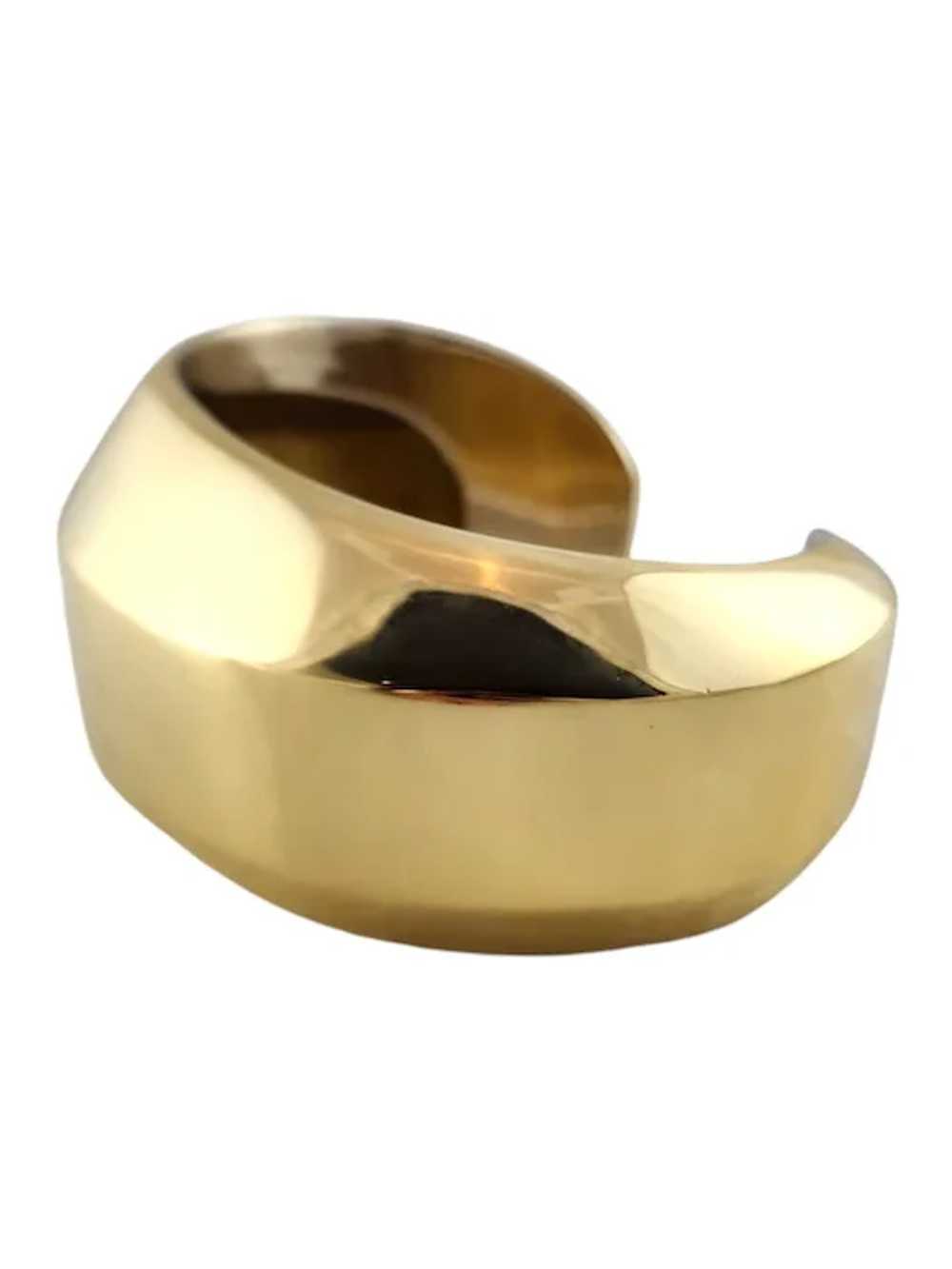 Pomellato 18 Karat Yellow Gold Wide Cuff Bracelet… - image 2