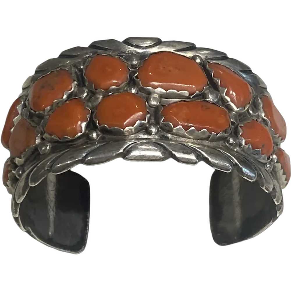 Vintage Zuni Coral Bracelet - image 1