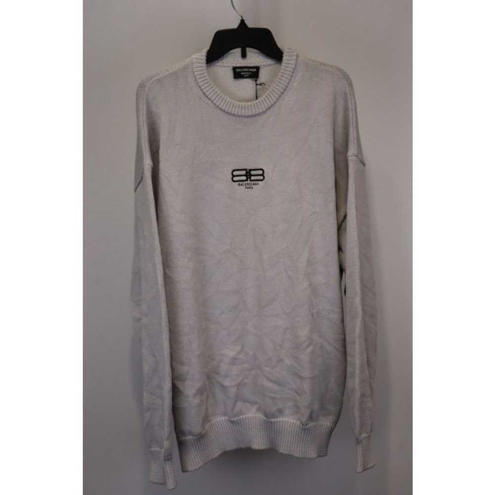 Balenciaga o1rshd1 Crew Neck Sweater in Gray - image 2