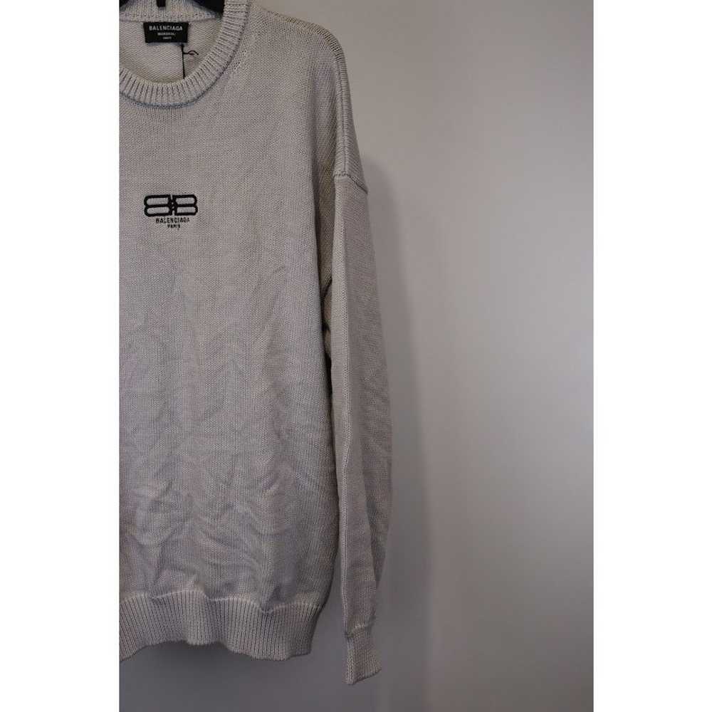 Balenciaga o1rshd1 Crew Neck Sweater in Gray - image 7