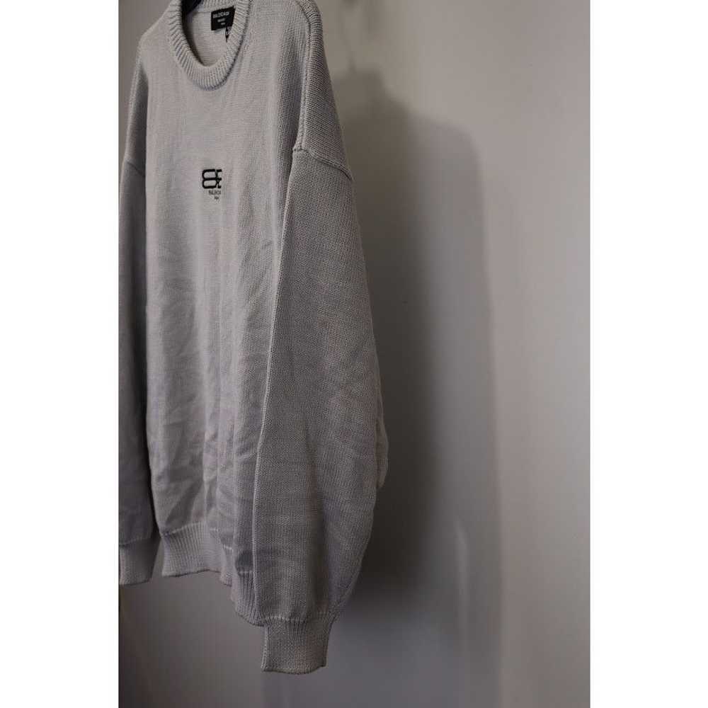 Balenciaga o1rshd1 Crew Neck Sweater in Gray - image 8