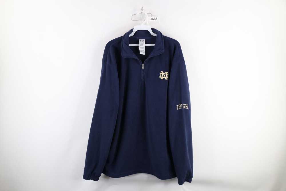 Vintage Vintage Notre Dame University Half Zip Fl… - image 1