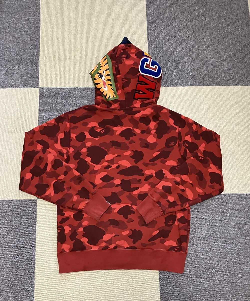 Bape Color Camo Tiger Shark Wide Full Zip Double … - image 2