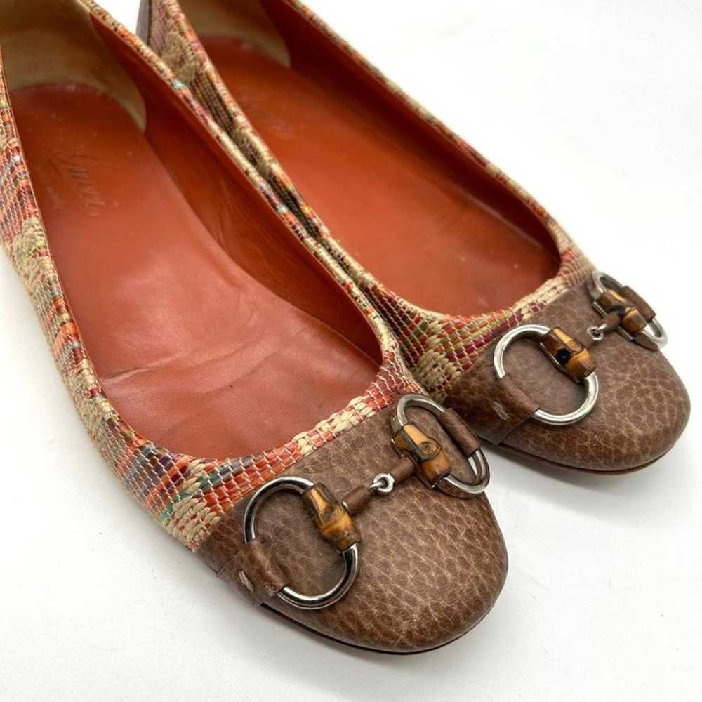 Gucci Tweed flats - image 12