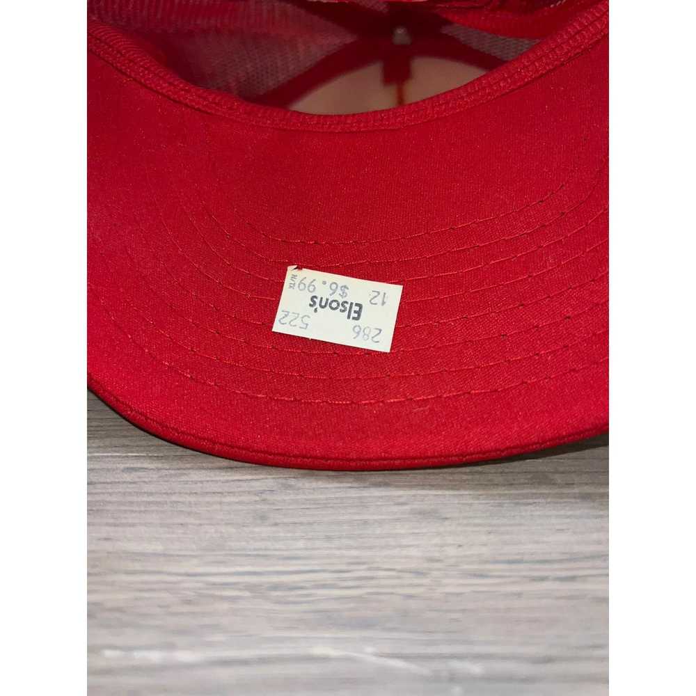 Vintage ATL Atlanta GA Script Red Yellow Hat Head… - image 7