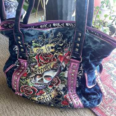 Purse Bag Y2K vintage Tote bag  Ed Hardy