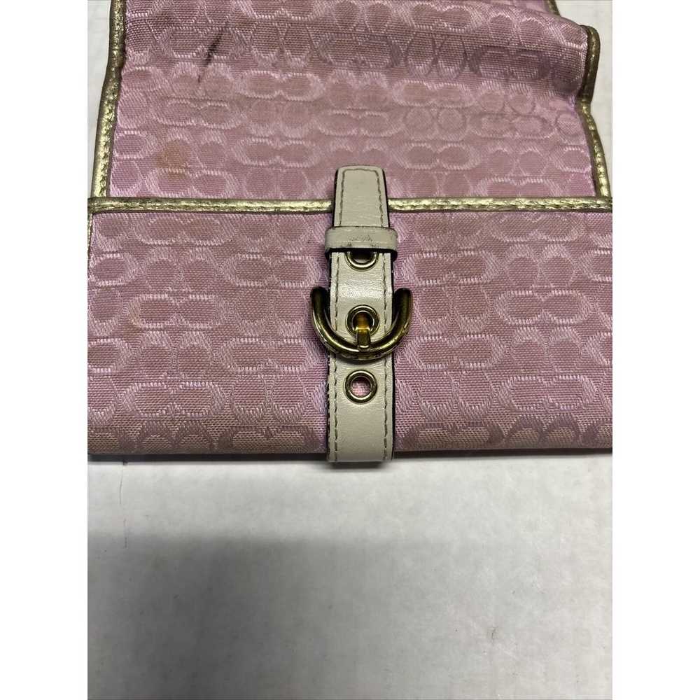 COACH Small Wallet in Pink Signature Jacquard wit… - image 6