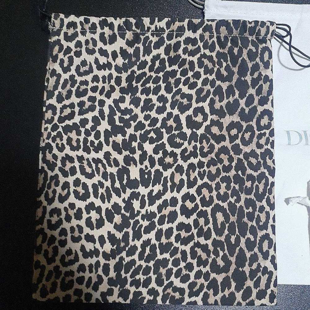 Dior Leopard Drawstring Pouch - image 4