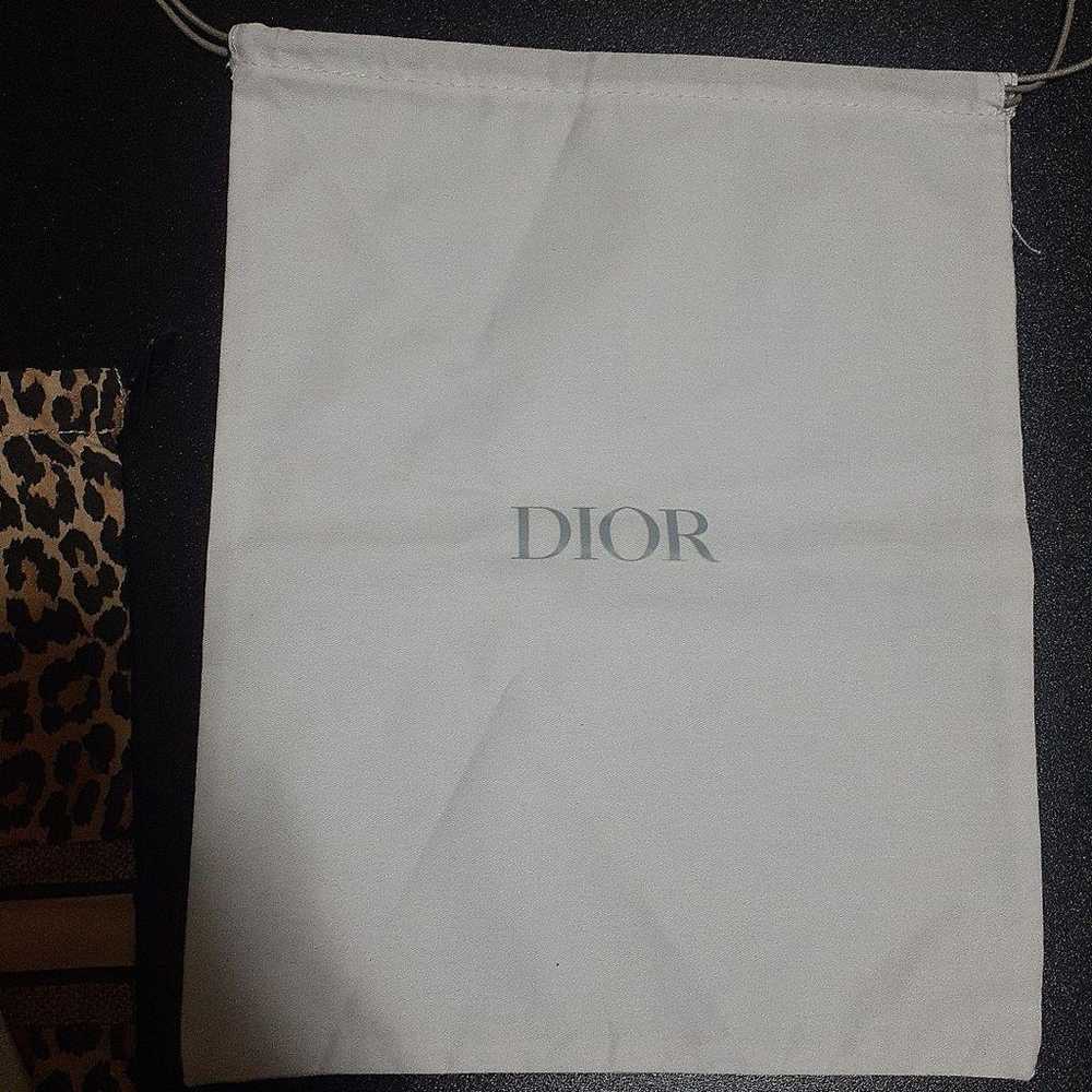 Dior Leopard Drawstring Pouch - image 5