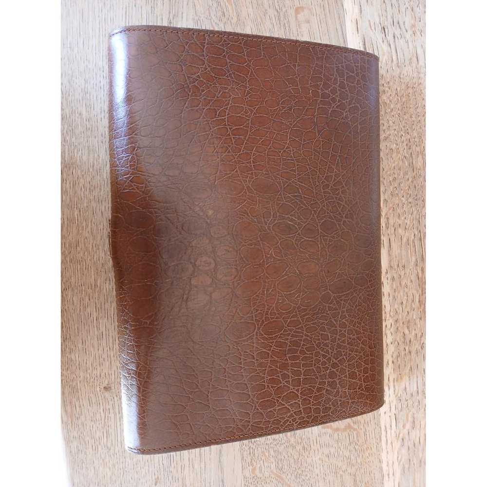 Non Signé / Unsigned Leather clutch bag - image 5