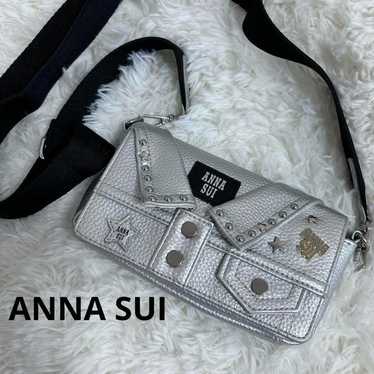 【Rare】ANNASUI Anna Sui Mini Shoulder Bag, Silver - image 1