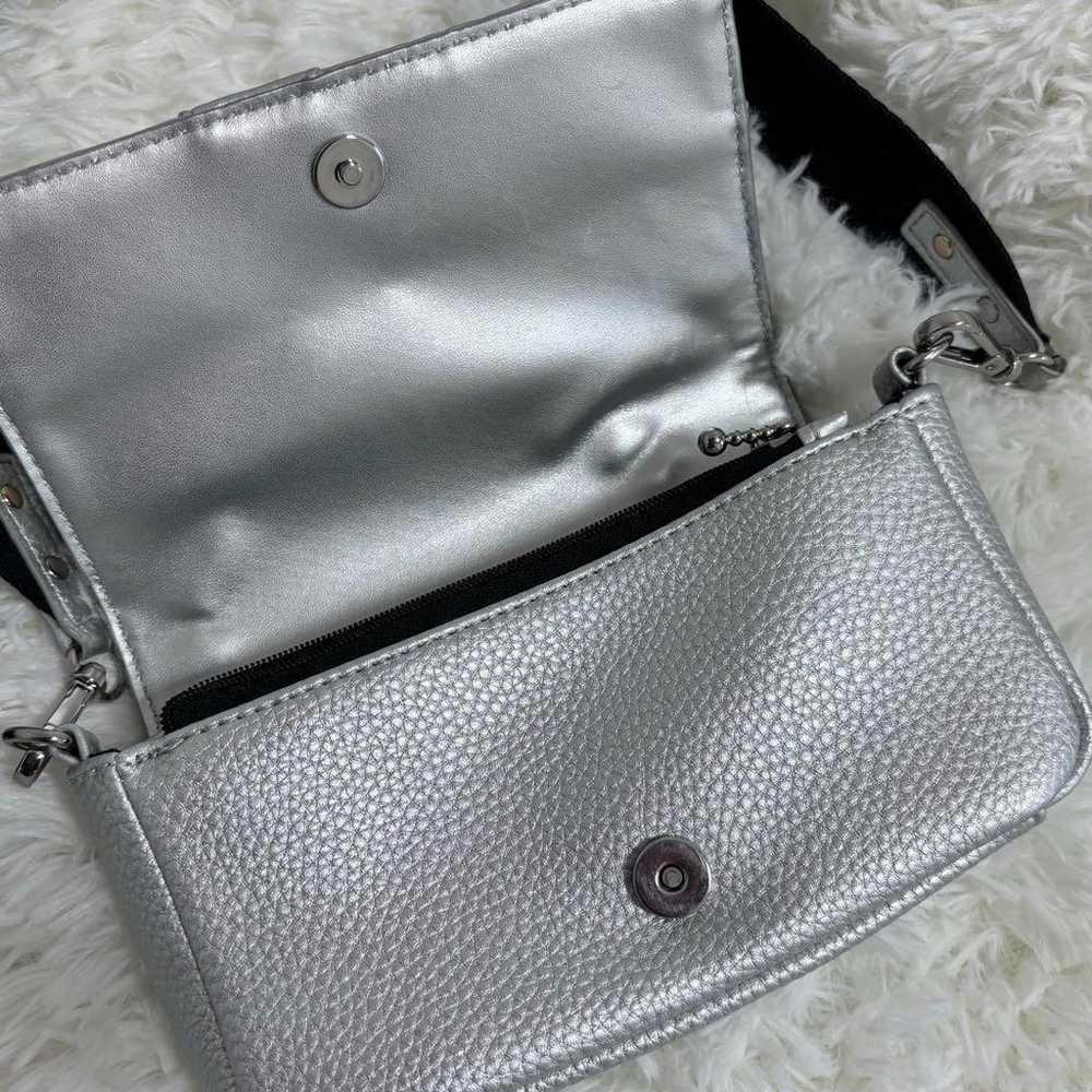 【Rare】ANNASUI Anna Sui Mini Shoulder Bag, Silver - image 2