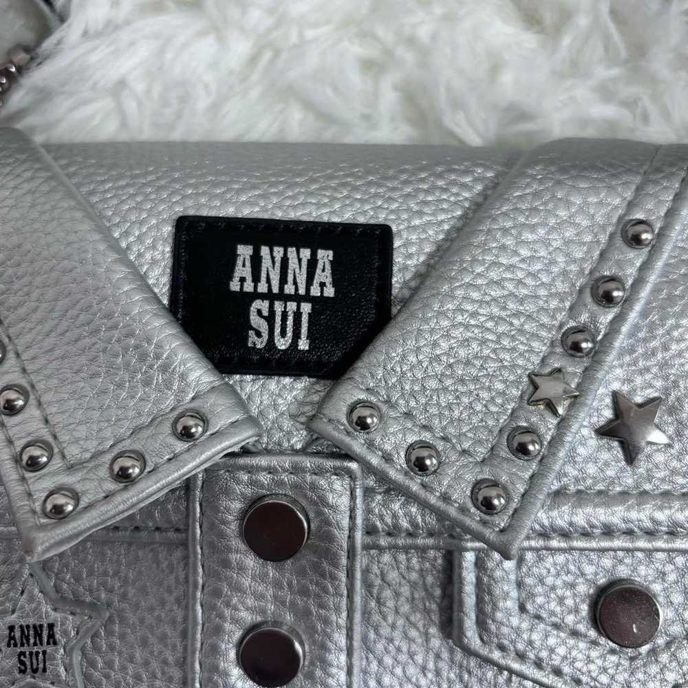 【Rare】ANNASUI Anna Sui Mini Shoulder Bag, Silver - image 3