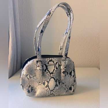 Evan Picone Snake Print Shoulder Bag