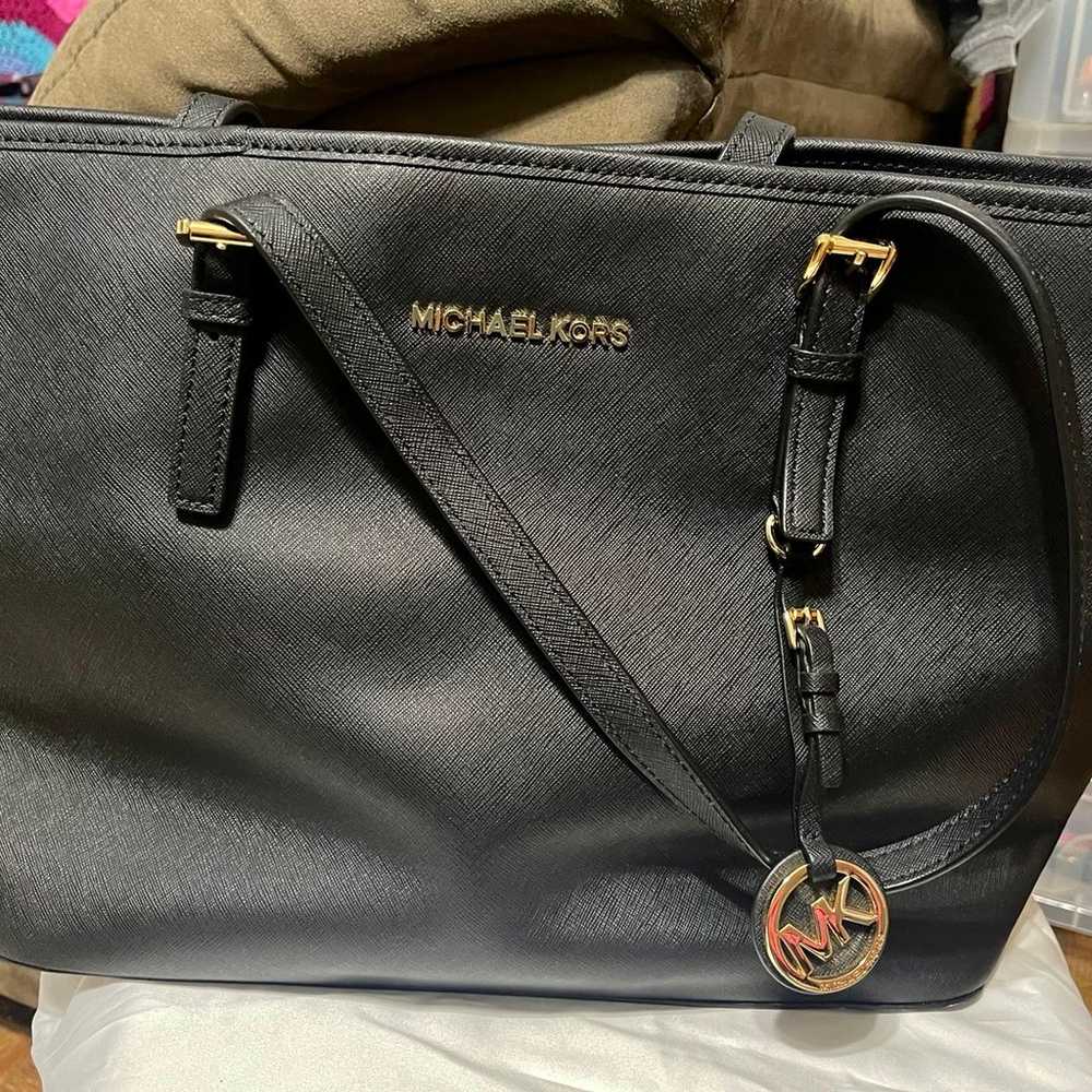 Michael Kors  large black tote - image 2