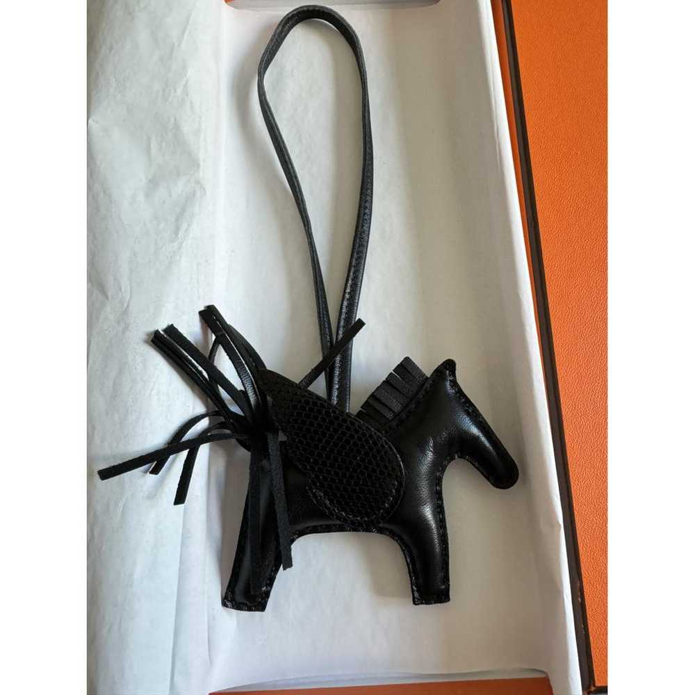 Hermès Rodéo Pégase leather bag charm - image 2