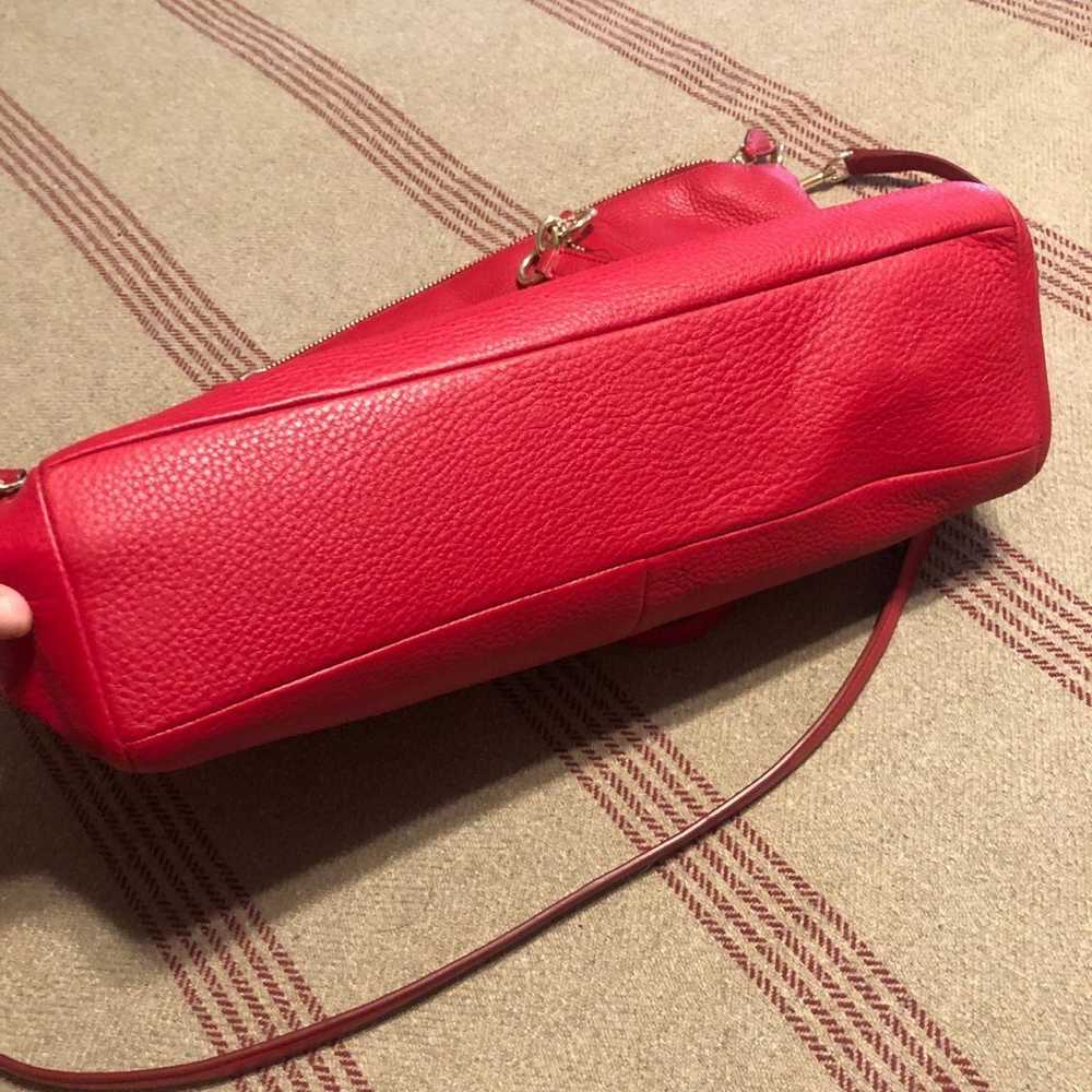 Beautiful Red Leather Coach - image 4