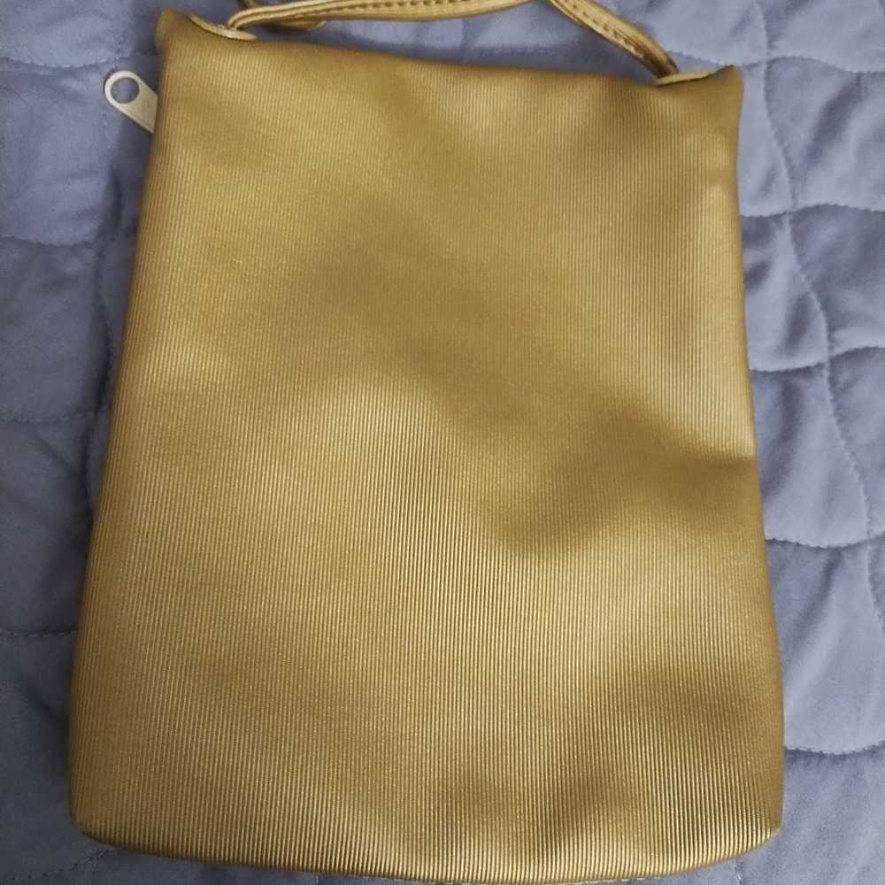 Vintage Carlos Falchi Crossbody Purse Gold  Embro… - image 2