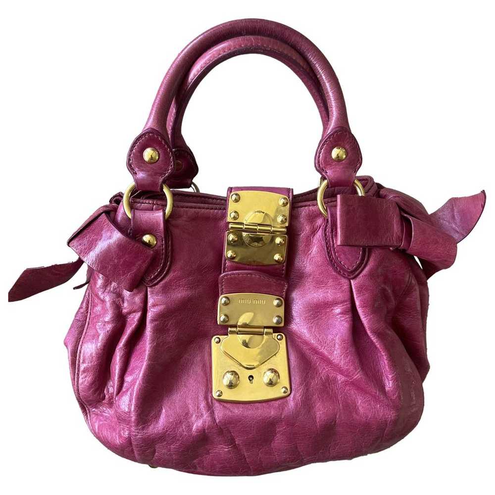 Miu Miu Bow bag leather handbag - image 1