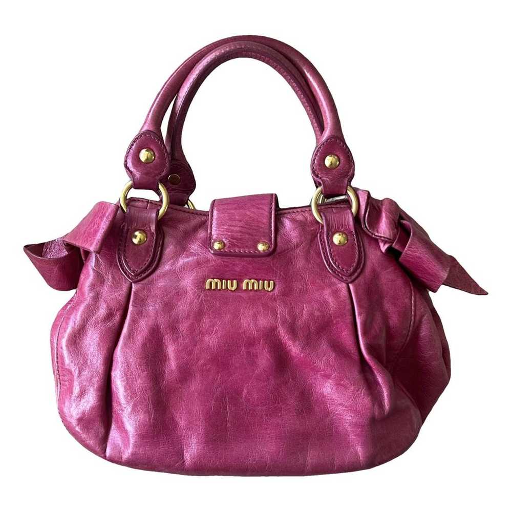 Miu Miu Bow bag leather handbag - image 2