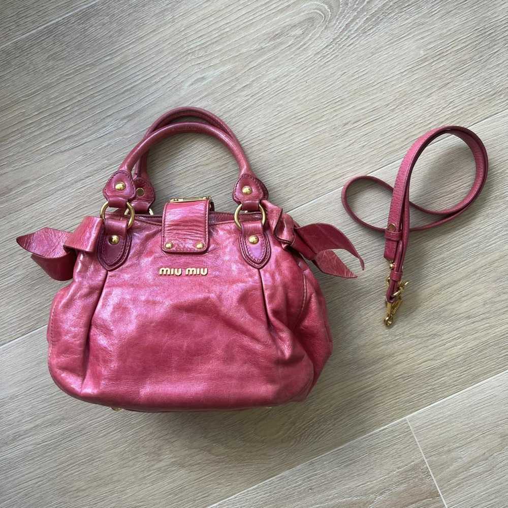 Miu Miu Bow bag leather handbag - image 3