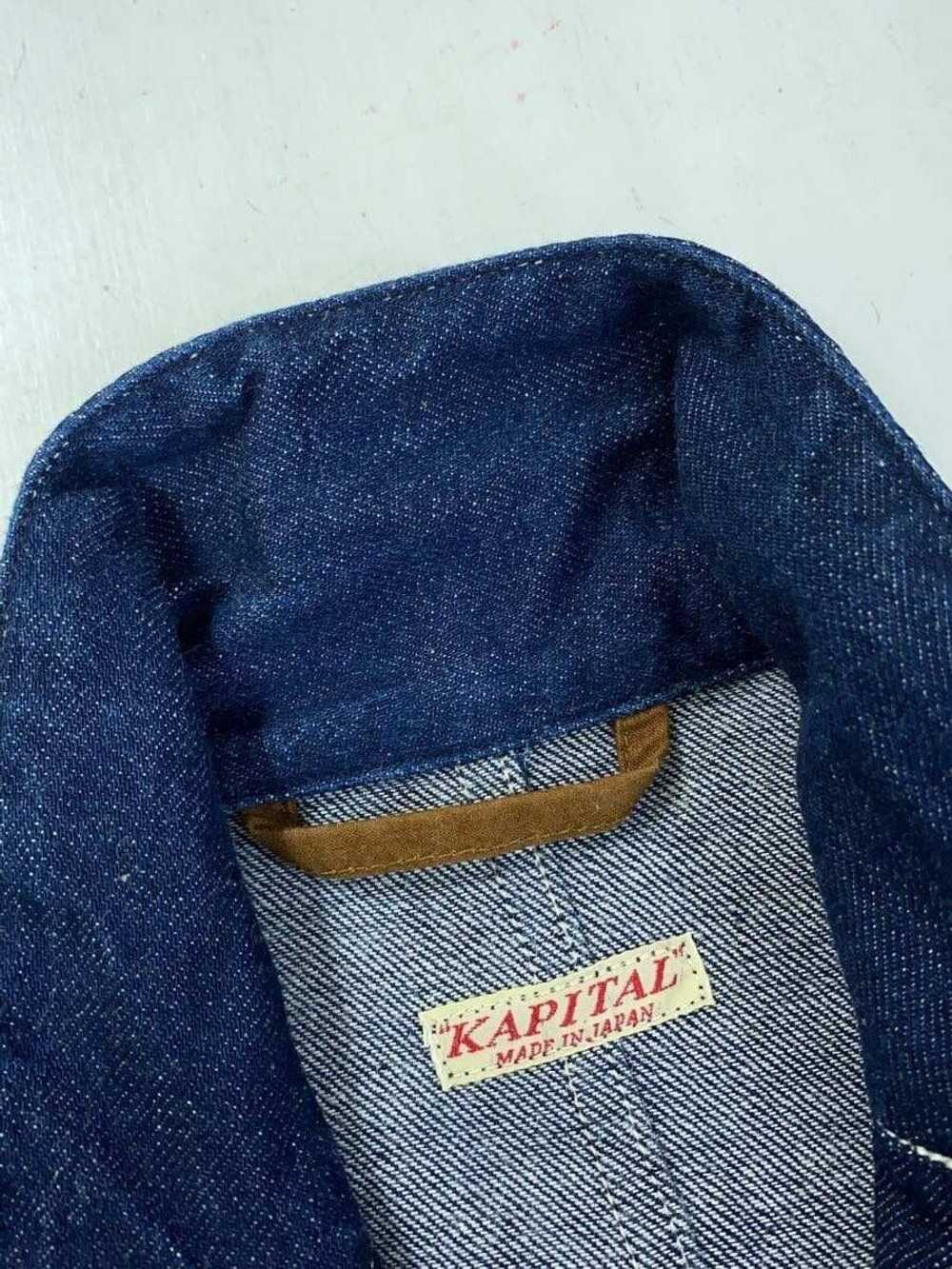 Kapital 🐎 Patchwork Denim Shop Coat - image 7